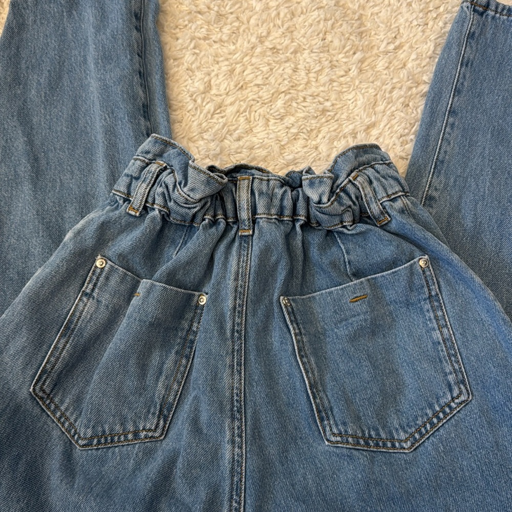 Zara Blue Boyfriend Jeans Relaxed Fit - Picture 9 of 10
